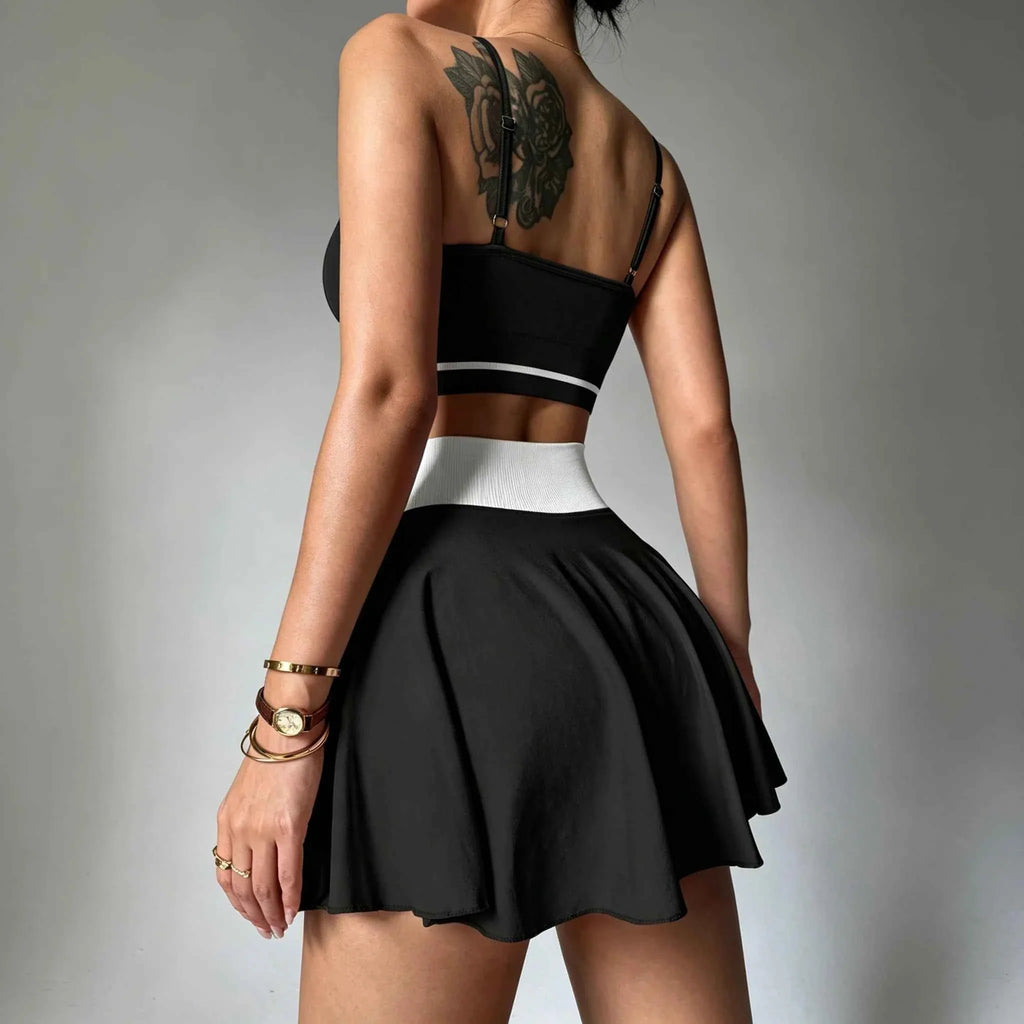 Women’s 2-Piece Sports Bra & Skirt Set