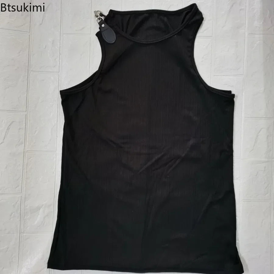 Men's Chain Strap Streetwear Tank Top
