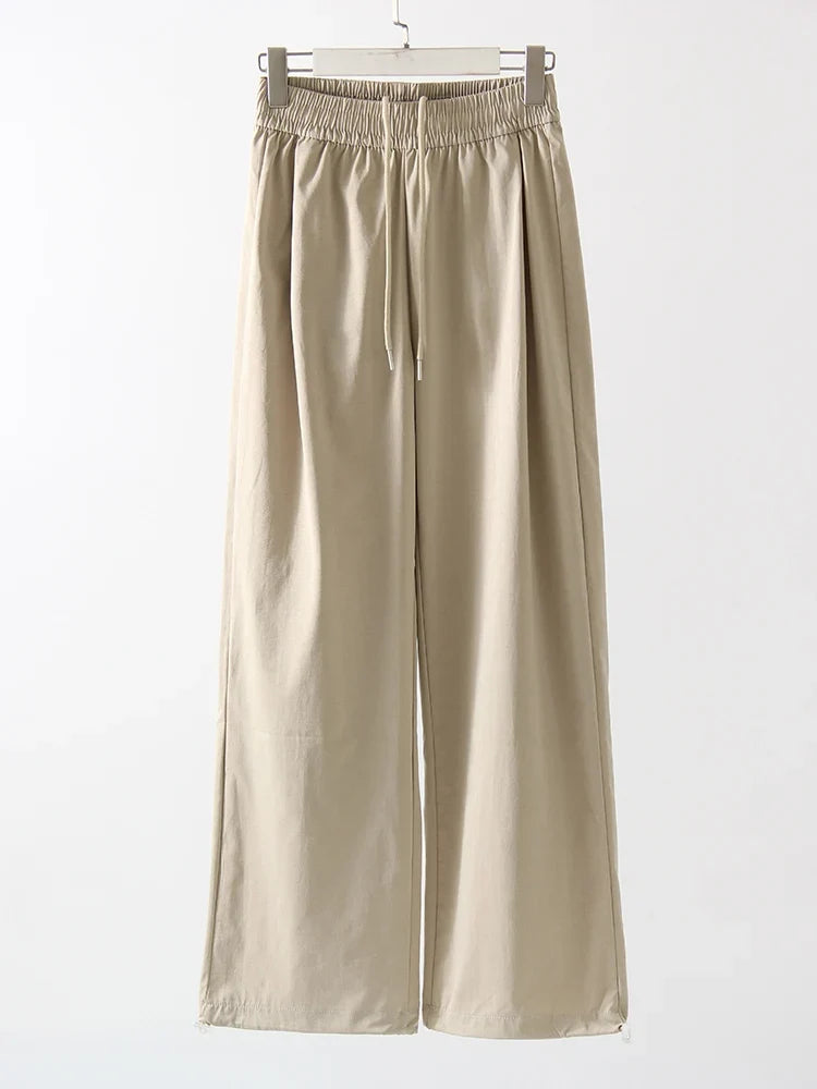 ChicEase High Waist Wide Leg Joggers
