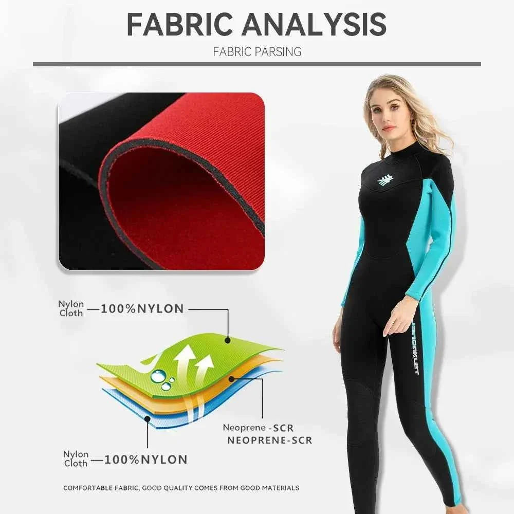 Women's 3mm Neoprene Snorkeling Wetsuit