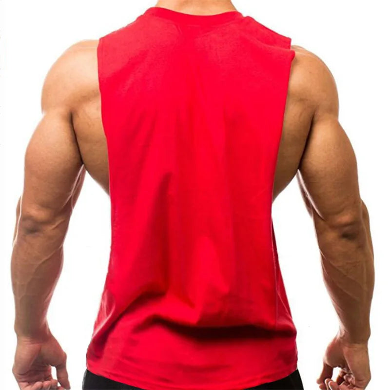 Men's Cotton Gym Training Tank Top Singlet