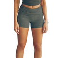 Chic Summer Ribbed Knit Shorts for Women
