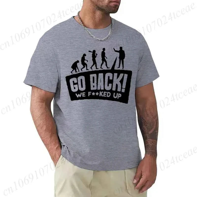 Evolution Graphic Oversized Streetwear T-Shirt