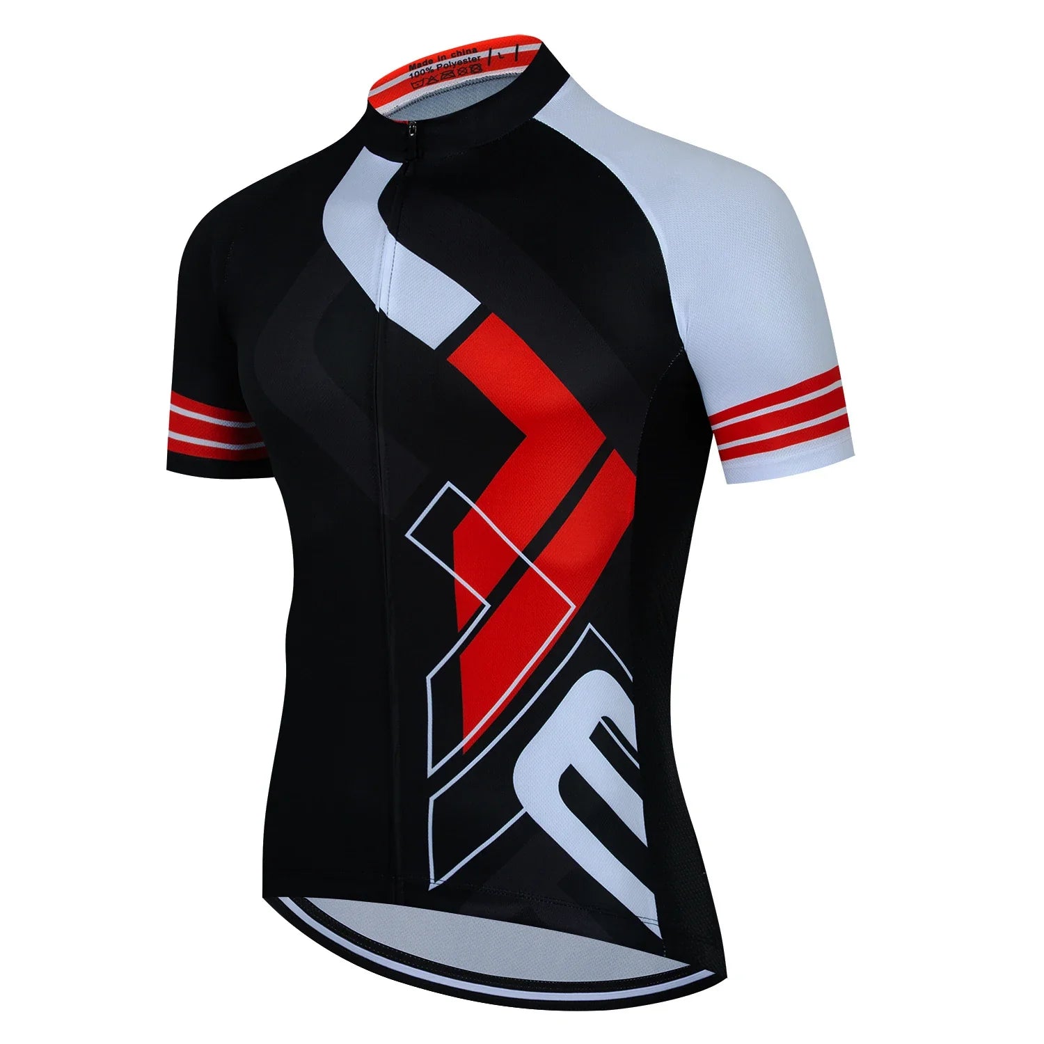 Mens Cycling Jersey Classic Black Cycling Racing Tops Short Sleeve