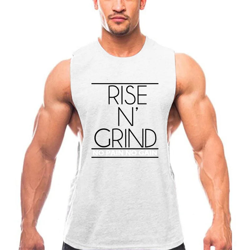 Men's Cotton Gym Training Tank Top Singlet