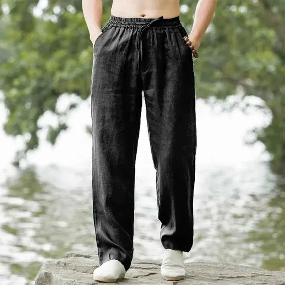 Men's Linen Cotton Breathable Casual Pants