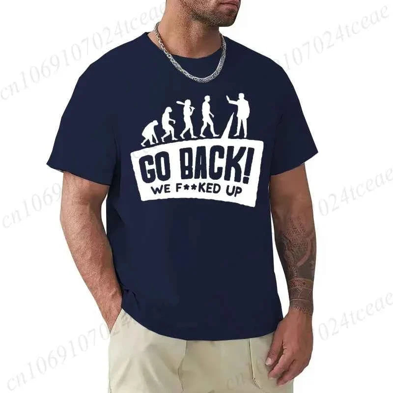 Evolution Graphic Oversized Streetwear T-Shirt