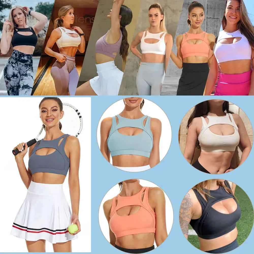 Push Up Sports Bra with Removable Cups