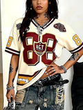 Plus Size V-Neck Digital Print T-Shirt