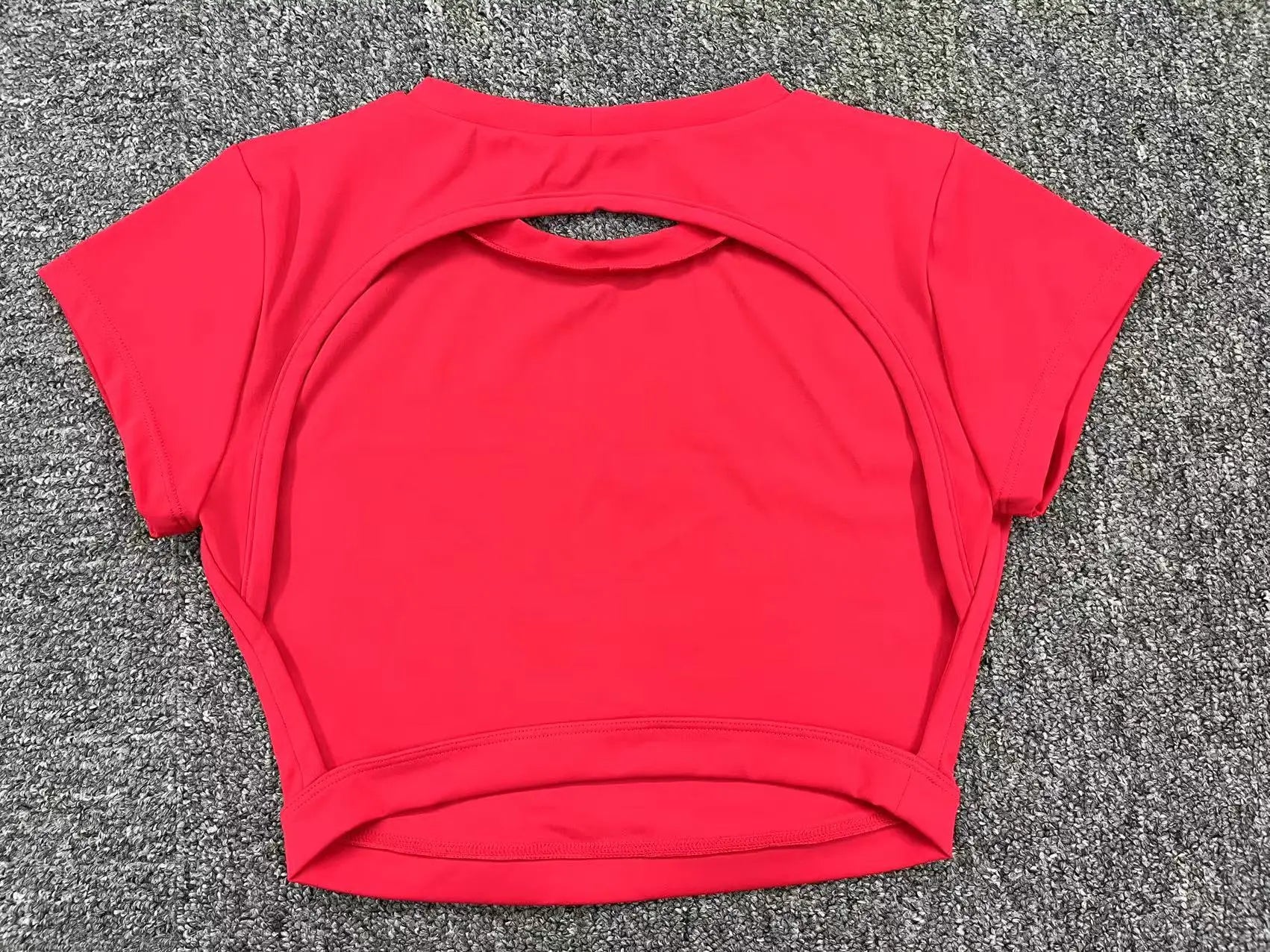 FlexiFit Women's Backless Crop Gym Top