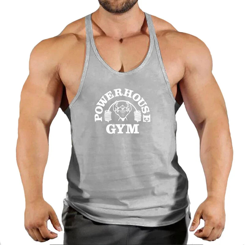 Men's Gym Stringer Vest Sleeveless Tank Top