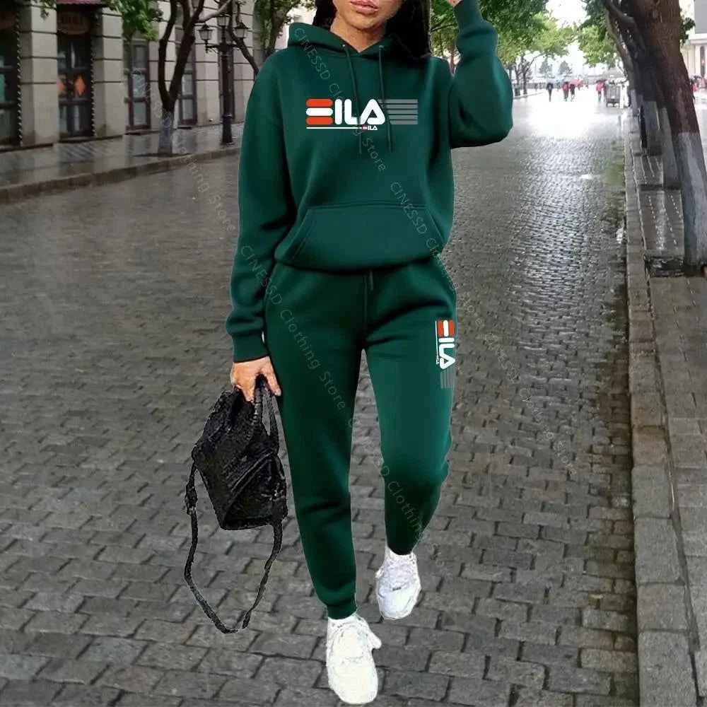 Women's Luxury Hoodie & Pants Streetwear Set
