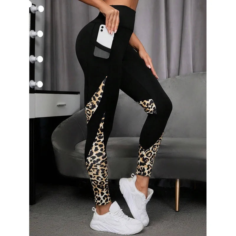 Leopard Print High Waist Yoga Leggings