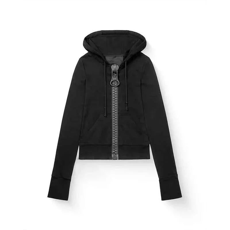Streetwear Unisex Retro Zip-Up Hoodie