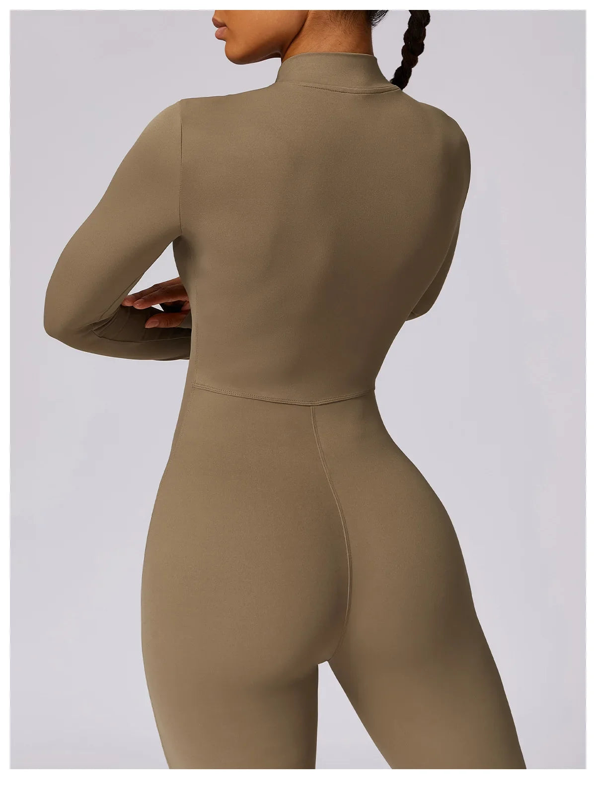 Yoga Jumpsuit Long Sleeved Zipper Rompers