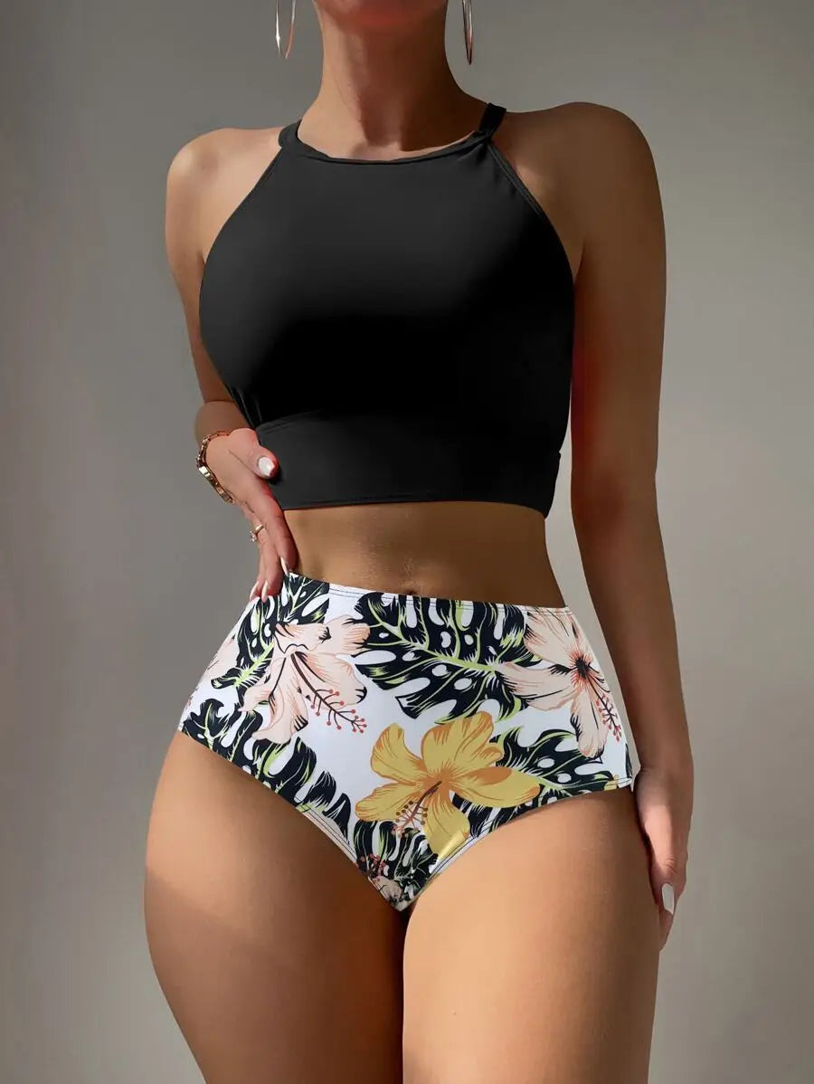 Floral High Waist Swim '26