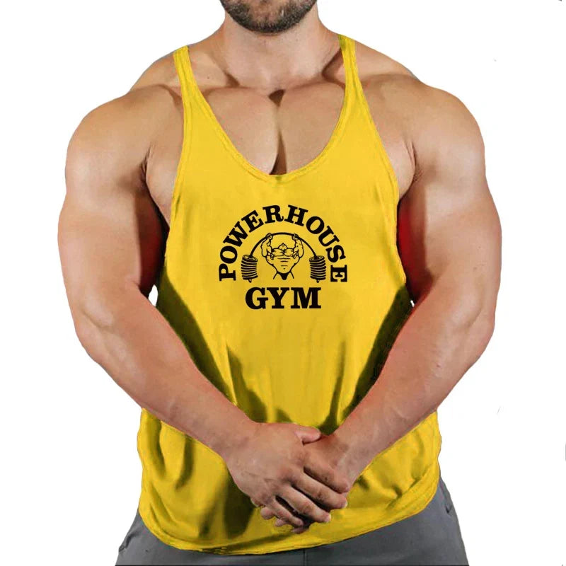 Men's Gym Stringer Vest Sleeveless Tank Top