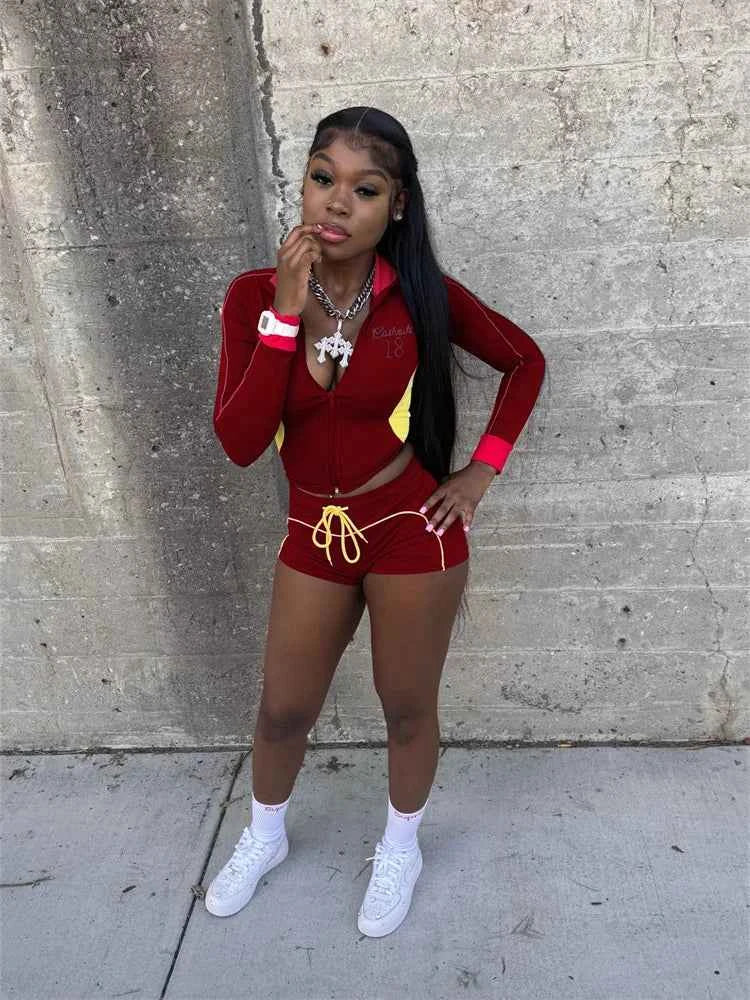 Weird Puss Patchwork Tracksuit 2-Piece Set