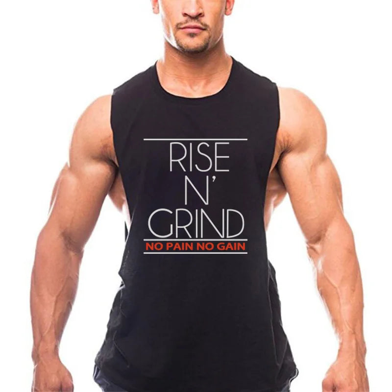 Men's Cotton Gym Training Tank Top Singlet