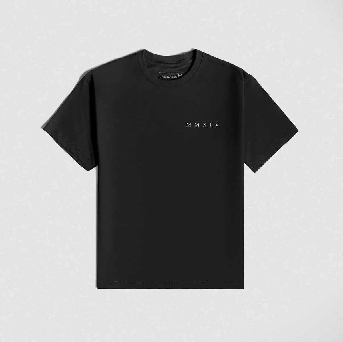 Men's Skull Print Cotton Gym T-Shirt