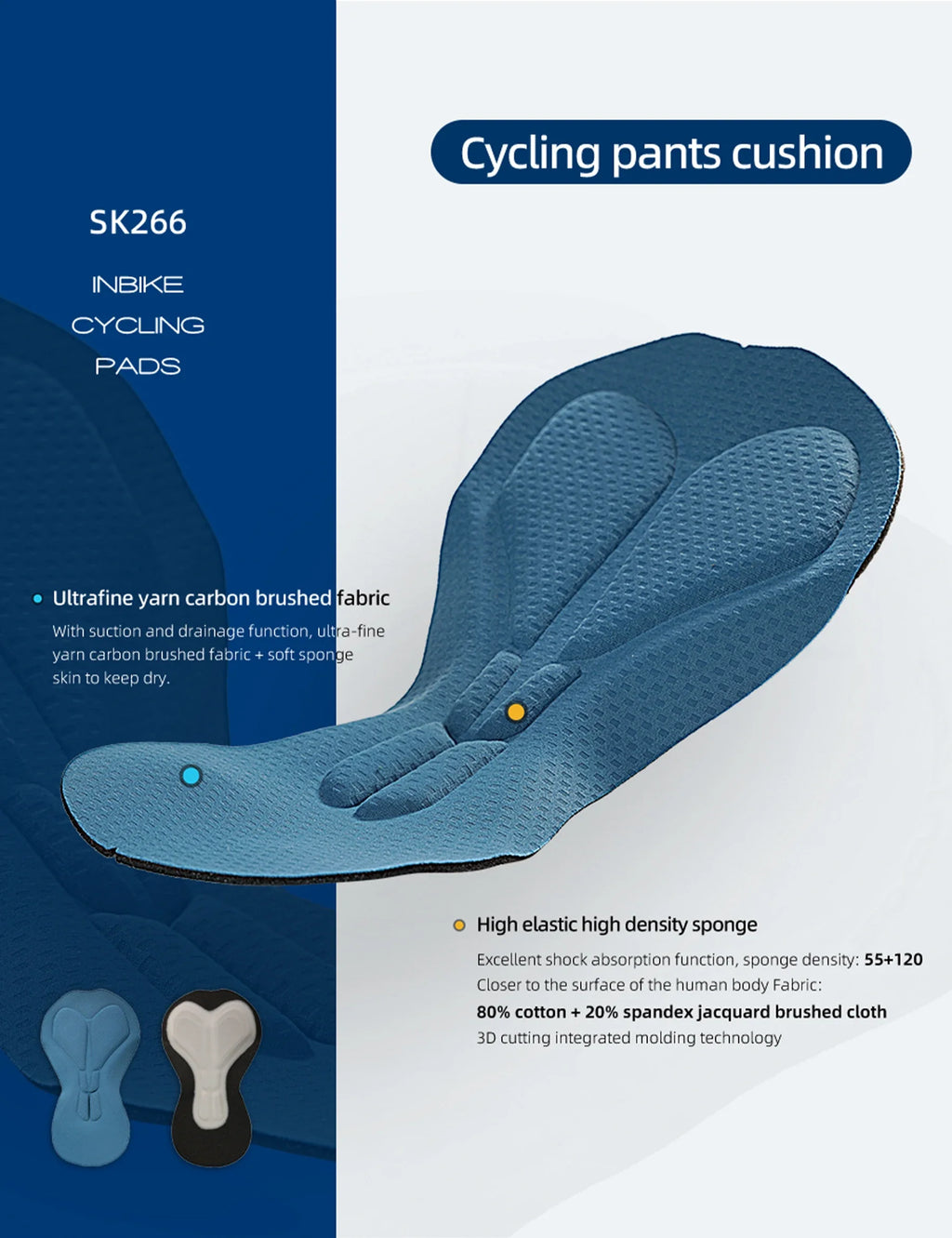 INBIKE Women's Padded Cycling Bib Shorts