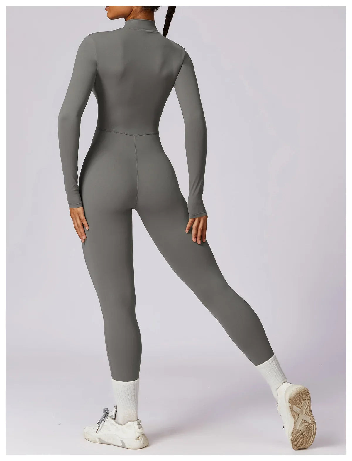 Yoga Jumpsuit Long Sleeved Zipper Rompers