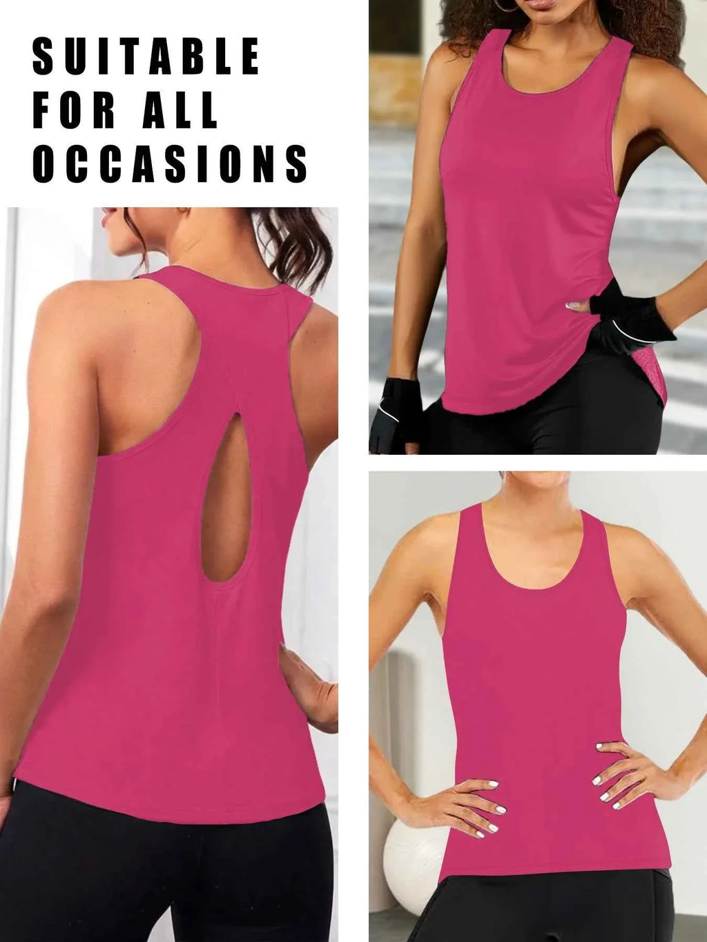 Super Soft Cross Backless Racerback Yoga Tops