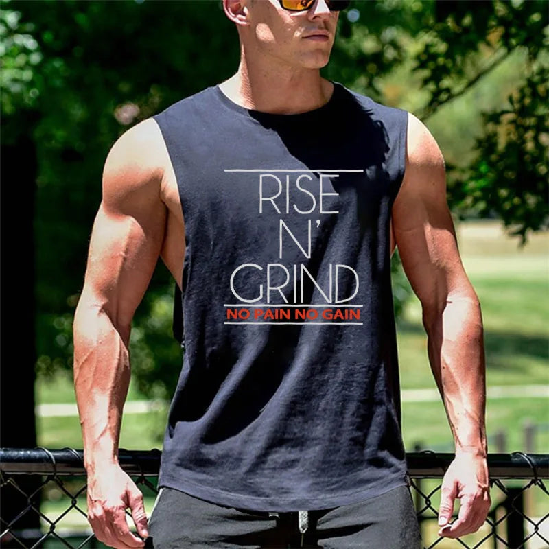 Men's Cotton Gym Training Tank Top Singlet