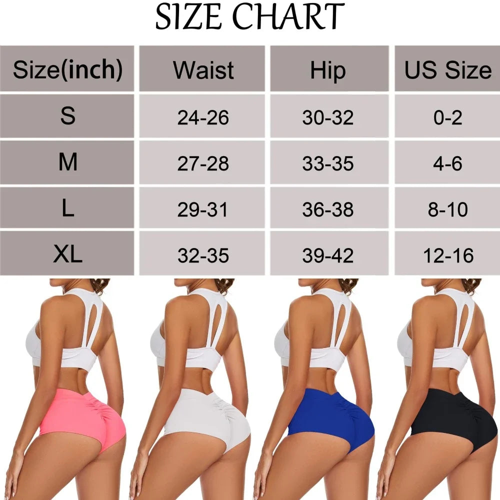 High Waist Booty Scrunch Workout Shorts