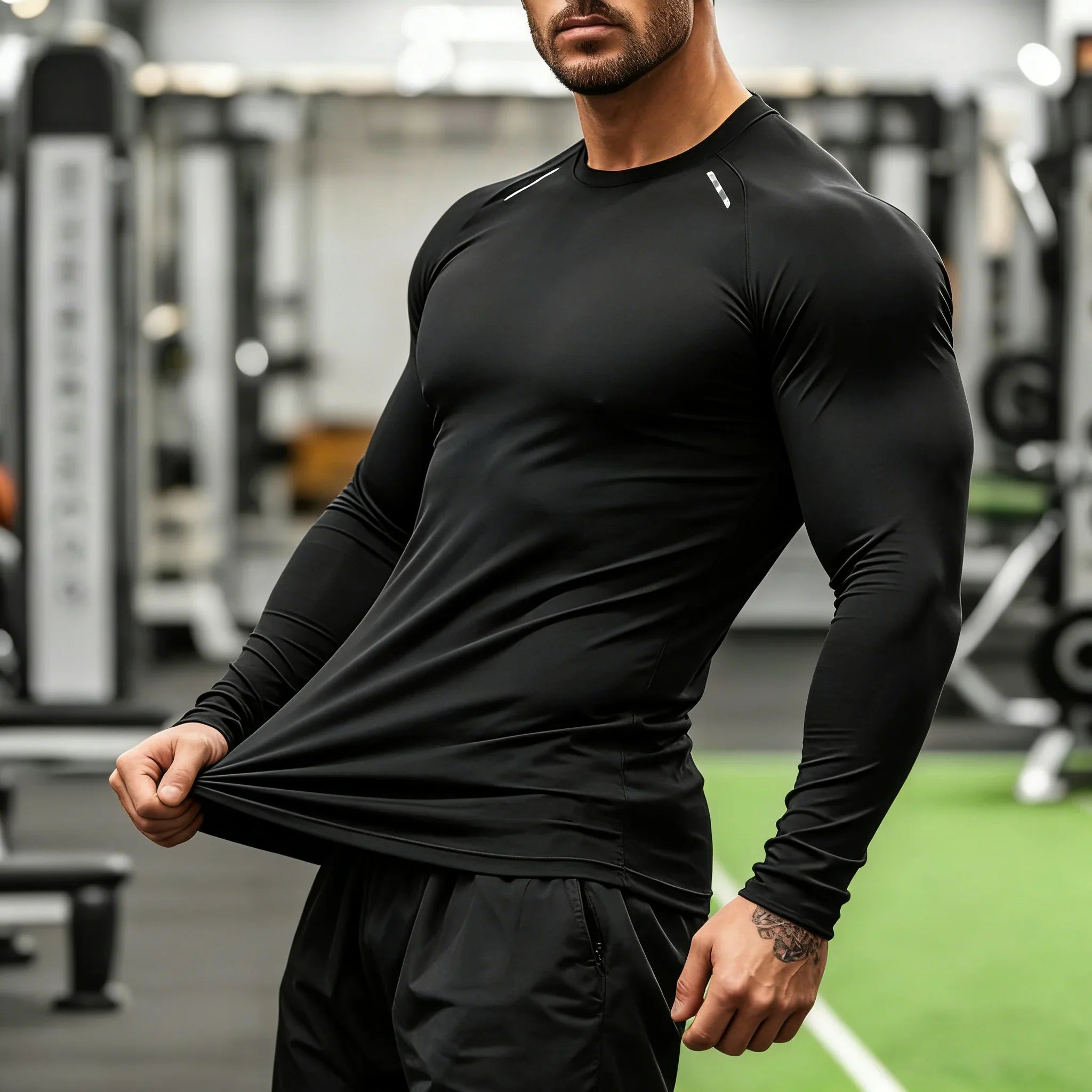 Men's Compression Long Sleeve Gym Shirt