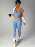 Women's Seamless Cropped Top & Pants Set