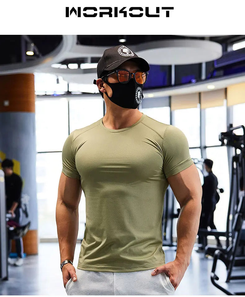 Man Plus Size Dry Fit Men's Sports T-shirts