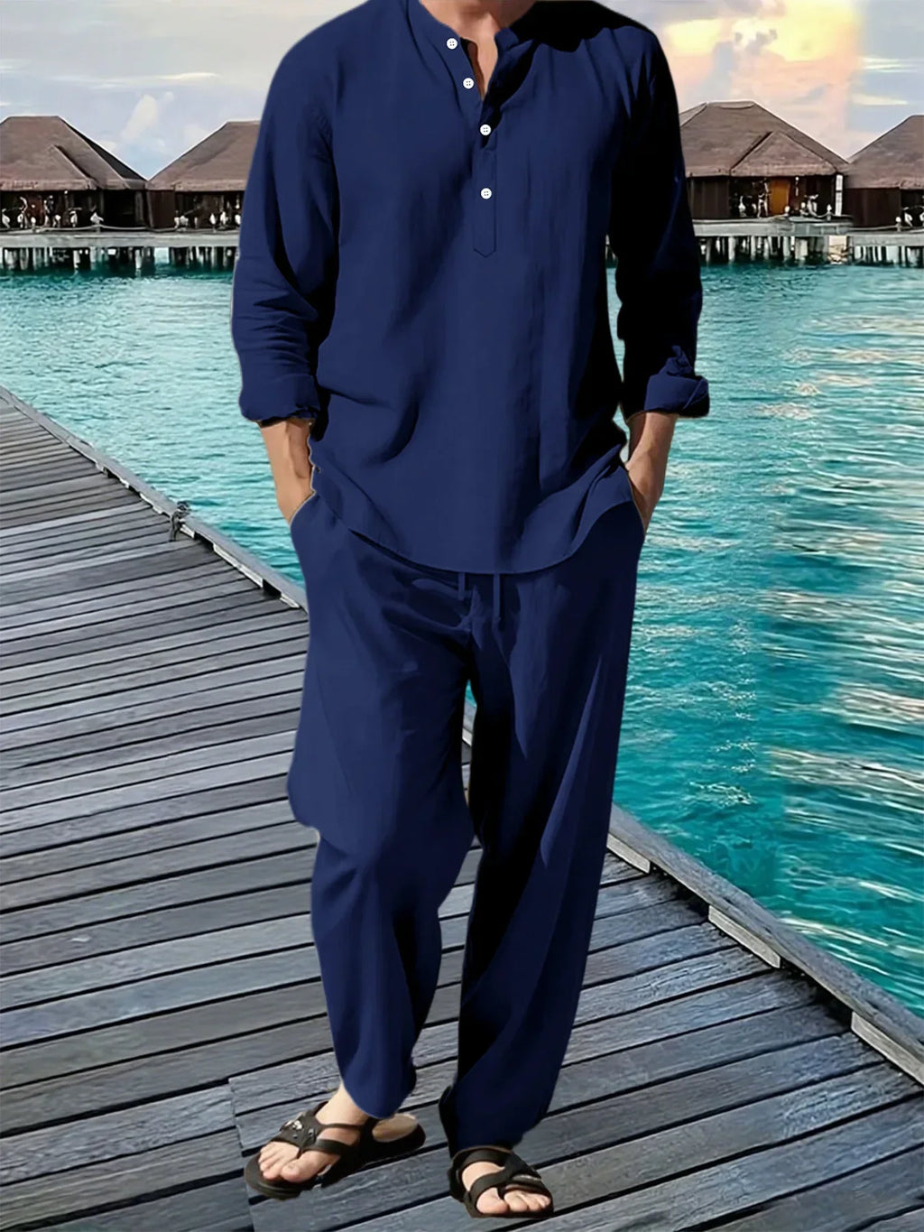 BreezeFit Men's Summer Suit: Vibrant, Durable, Fast Ship
