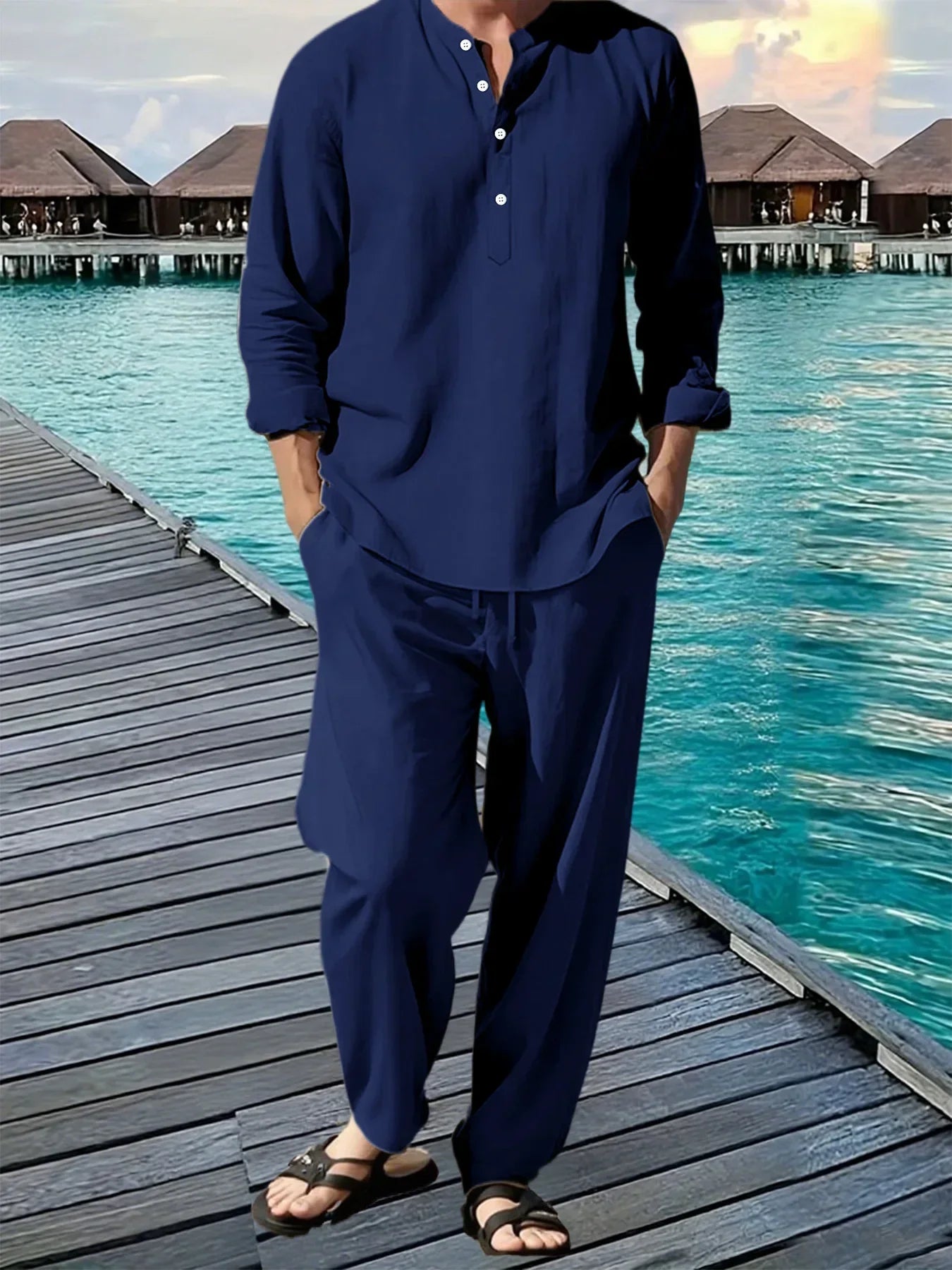 BreezeFit Men's Summer Suit: Vibrant, Durable, Fast Ship