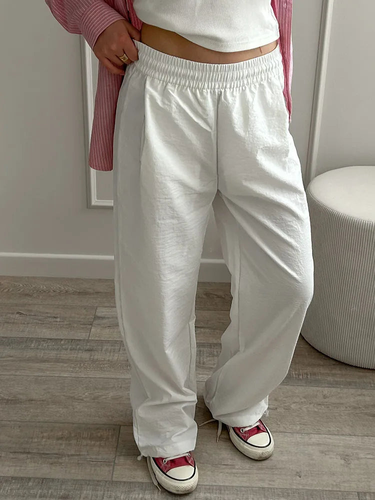 ChicEase High Waist Wide Leg Joggers
