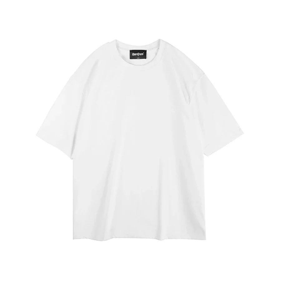 Oversized White Unisex Streetwear T-Shirt