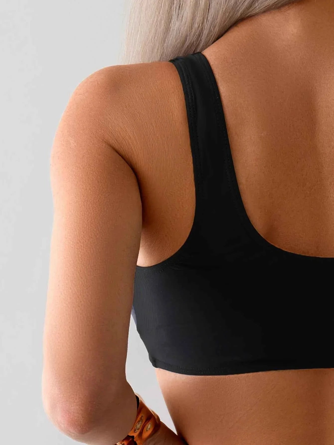 Women's Sporty Colorblock High Waist Bikini Set