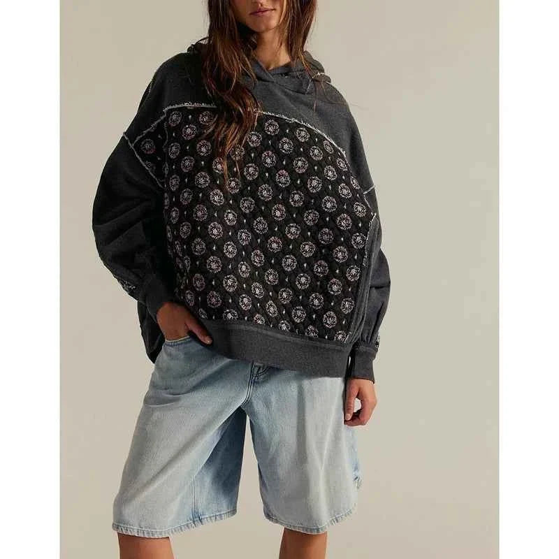 BlossomQuilt Y2K Hooded Streetwear Sweatshirt