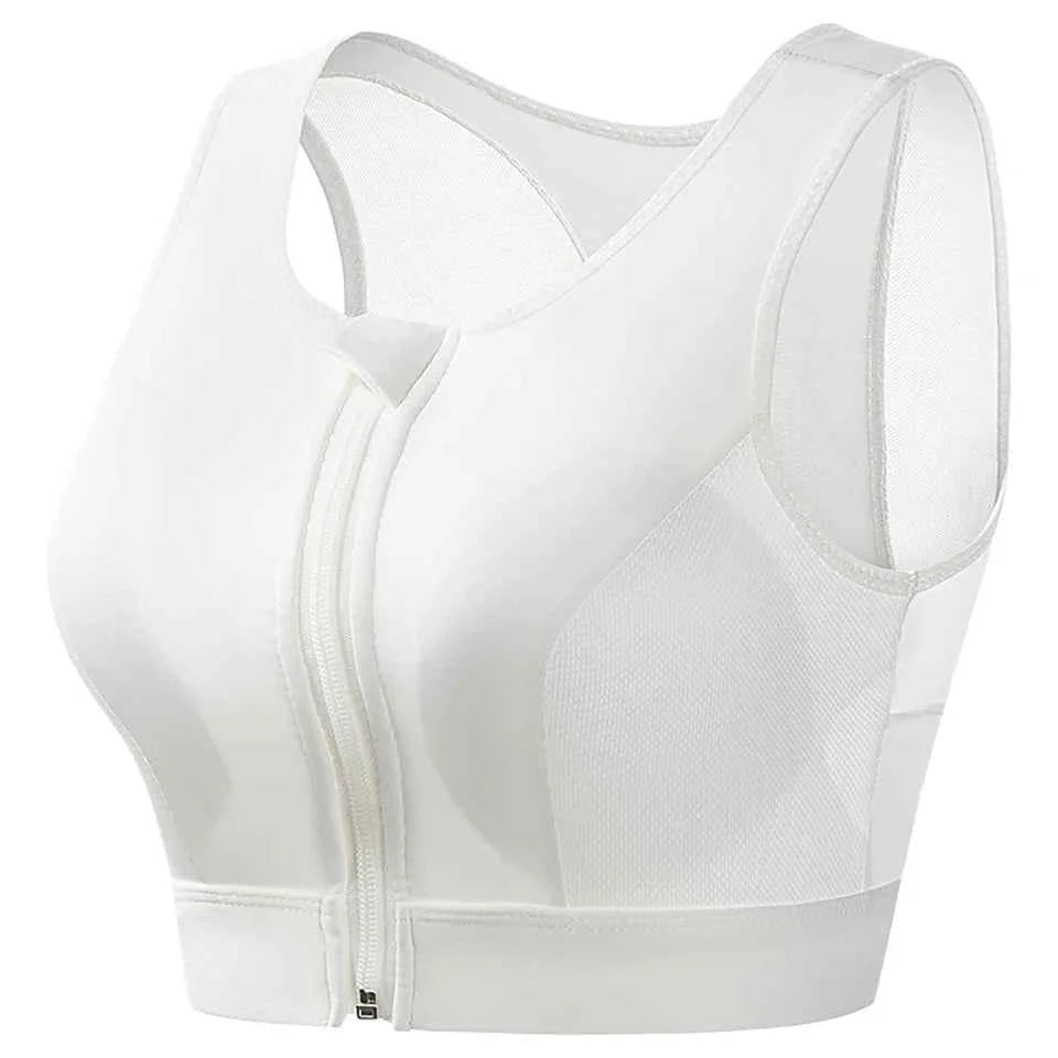 Plus Size Front Closure Sports Bra Tank Top