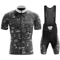 Men's Cartoon Team Cycling Jersey & Bib Set