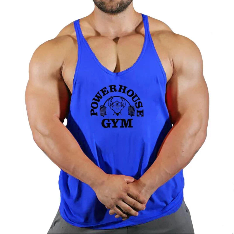 Men's Gym Stringer Vest Sleeveless Tank Top