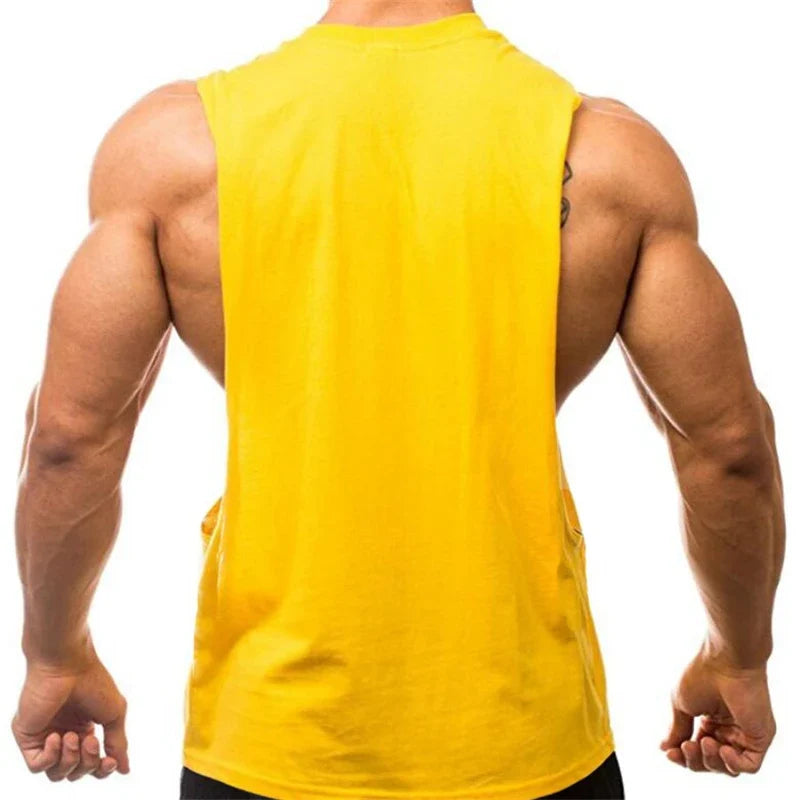 Men's Cotton Gym Training Tank Top Singlet