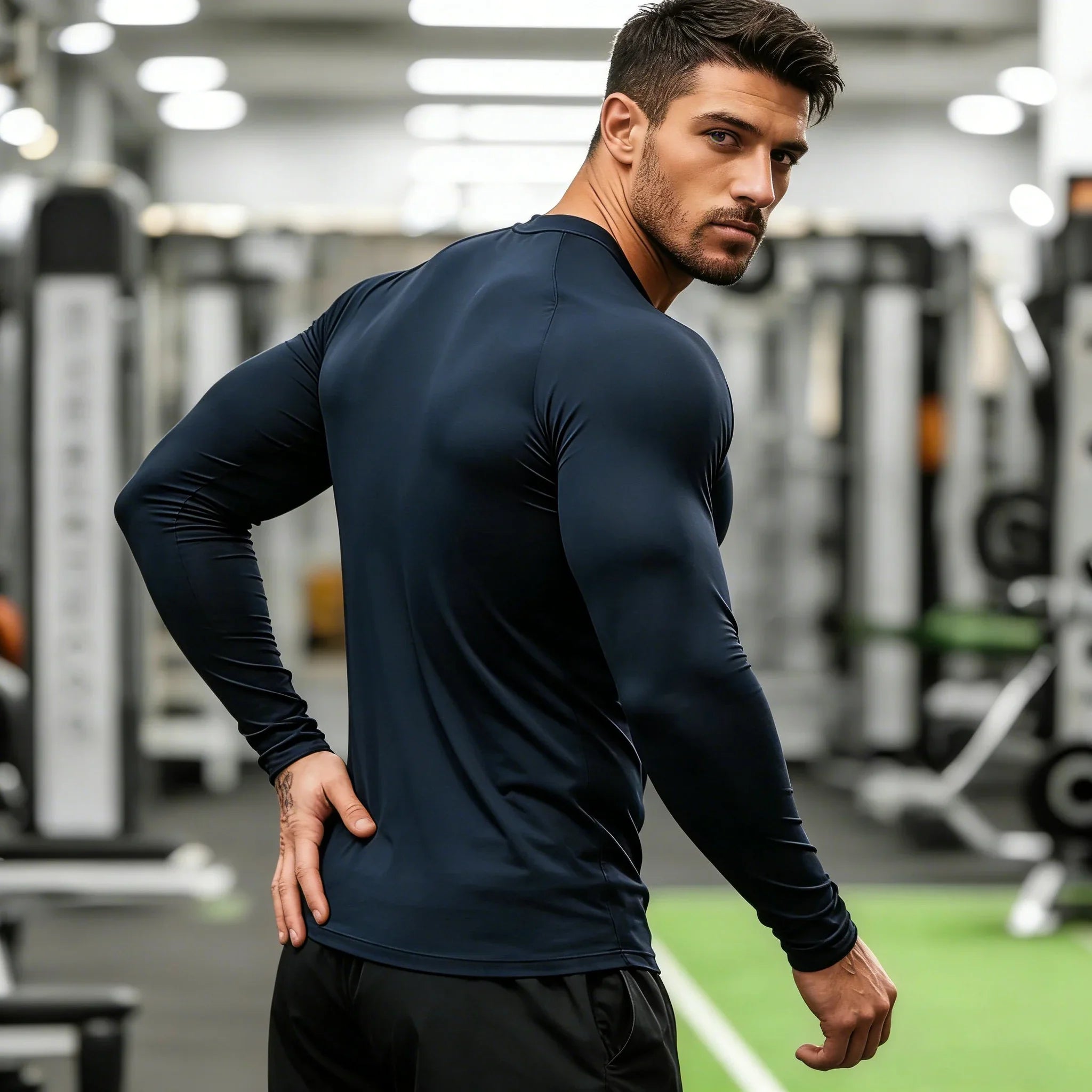 Men's Compression Long Sleeve Gym Shirt