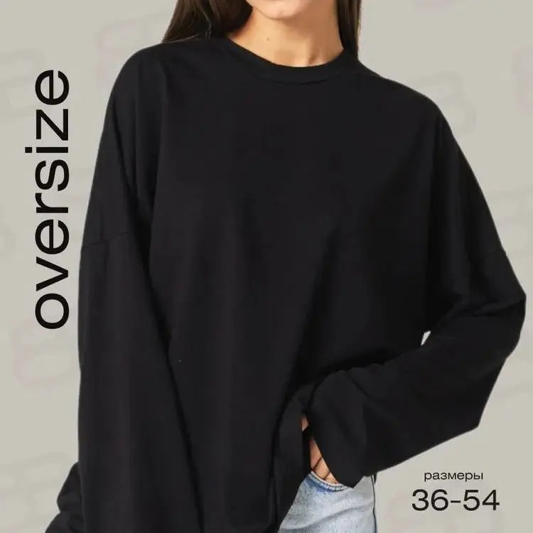 CottonEase 2026: Versatile Loose Long Sleeve Tee