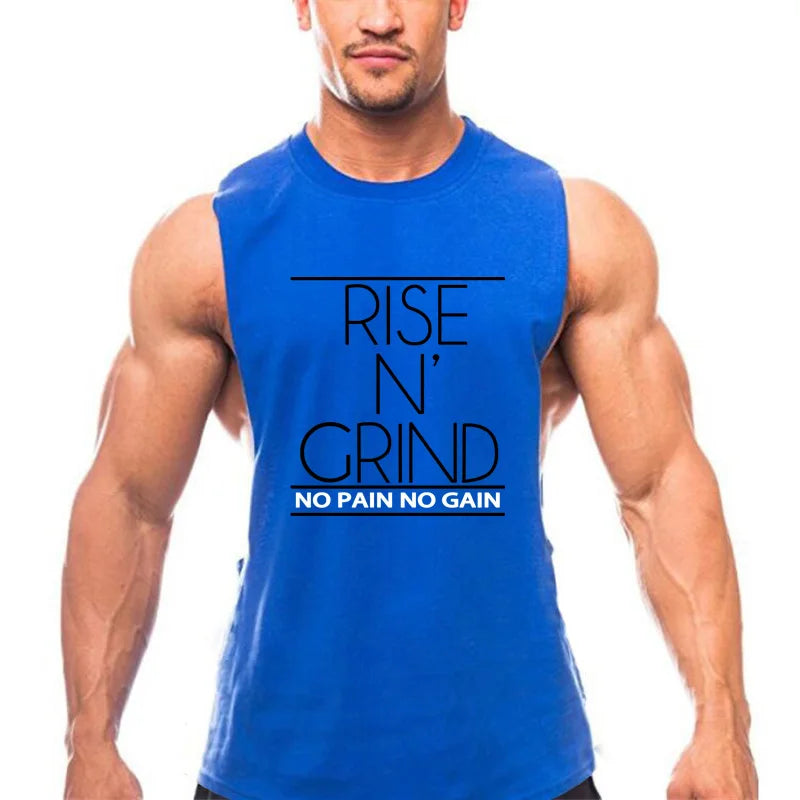 Men's Cotton Gym Training Tank Top Singlet