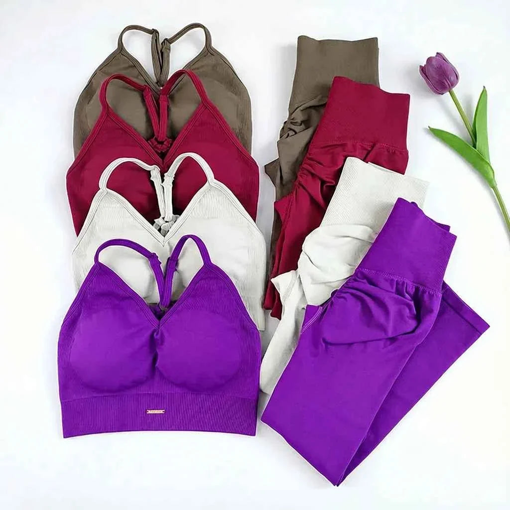 Women's Seamless High Waist Yoga Gym Set