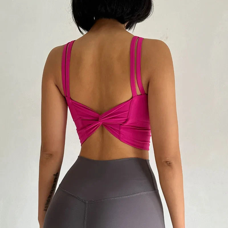 Women's Sports Bras Sexy Push Up Yoga Top