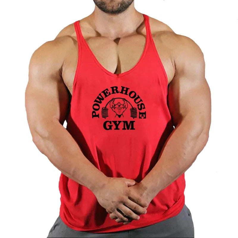 Men's Gym Stringer Vest Sleeveless Tank Top