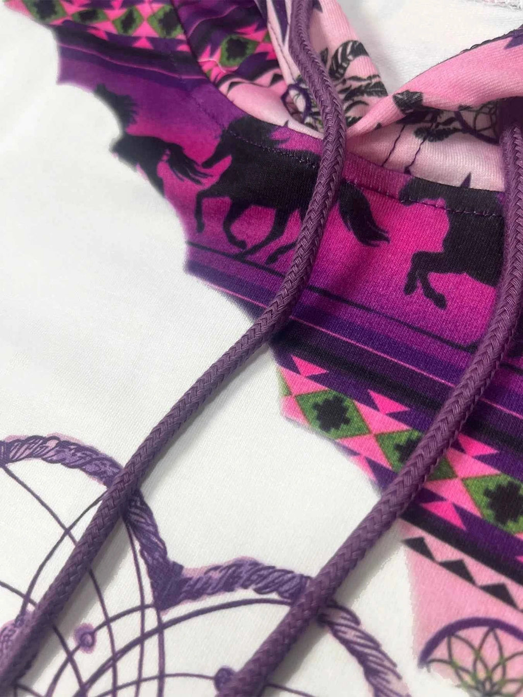Women's Ethnic Style Retro Print Hoodie
