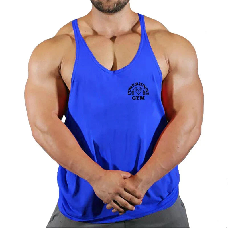 Men's Gym Stringer Vest Sleeveless Tank Top